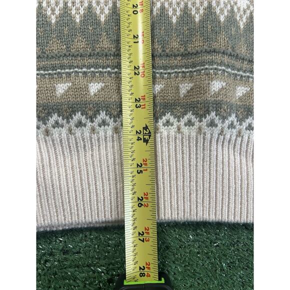 NIKE CABLE KNIT CREWNECK SWEATER MEN’S XS BEIGE LOOSE FIT - Picture 12 of 13